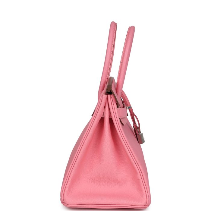 Handmade Bag HB 30 Rose Confetti Epsom Palladium Hardware - 图片 13