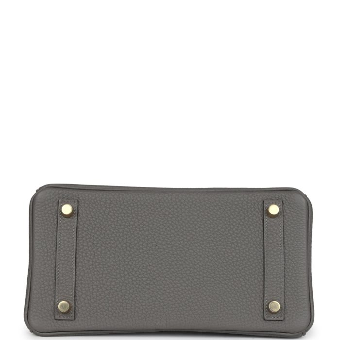 Handmade Bag HB 25 Gris Meyer Togo Gold Hardware - 图片 5