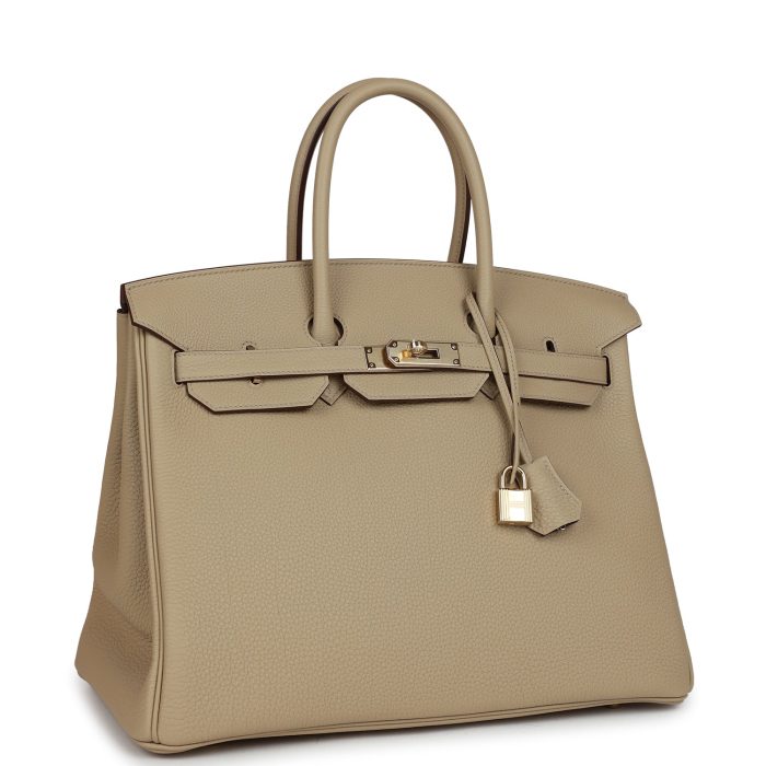 Handmade Bag HSOB(HSS) 35 Trench Verso Togo Permabrass Hardware - 图片 2