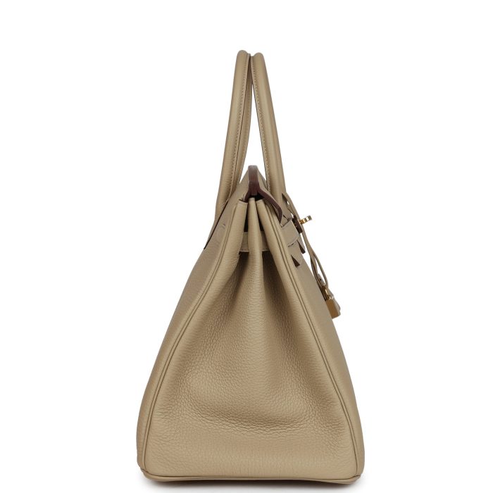 Handmade Bag HSOB(HSS) 35 Trench Verso Togo Permabrass Hardware - 图片 3