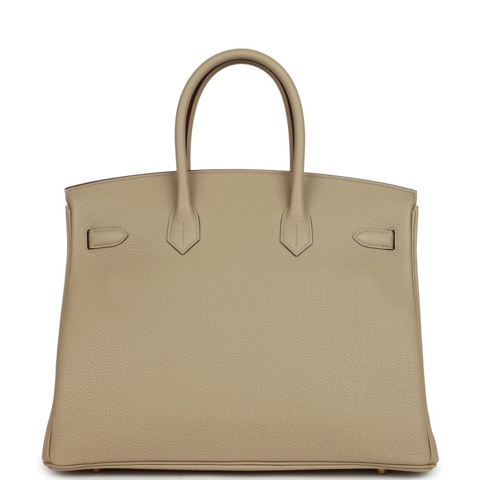 Handmade Bag HSOB(HSS) 35 Trench Verso Togo Permabrass Hardware - 图片 4