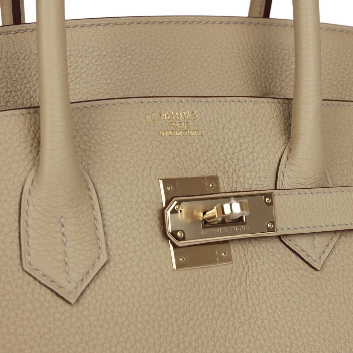 Handmade Bag HSOB(HSS) 35 Trench Verso Togo Permabrass Hardware - 图片 6
