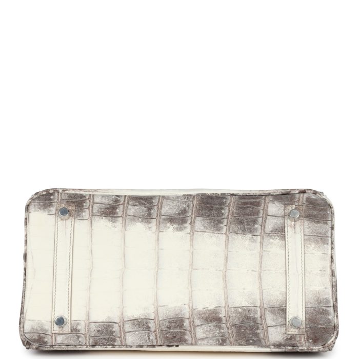 Handmade Bag HB 30 Himalaya Niloticus Crocodile Palladium Hardware - 图片 5