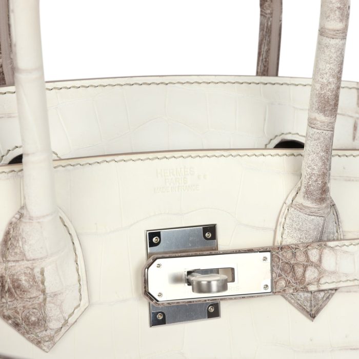 Handmade Bag HB 30 Himalaya Niloticus Crocodile Palladium Hardware - 图片 6