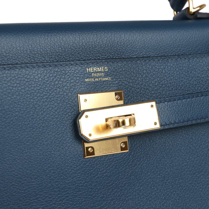 Handmade HKR 28 Deep Bleu Evercolor Gold Hardware - 图片 7
