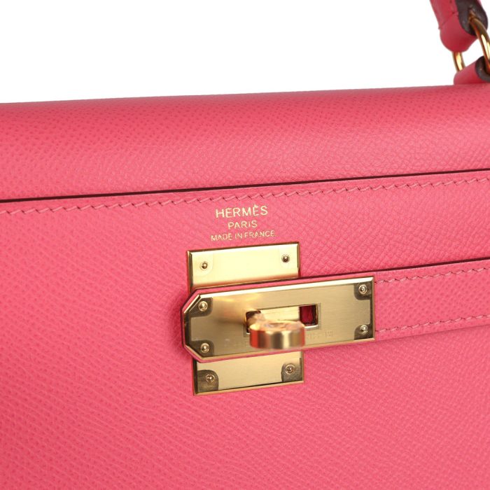 Handmade HKS 28 Rose Azalee Epsom Gold Hardware - 图片 6