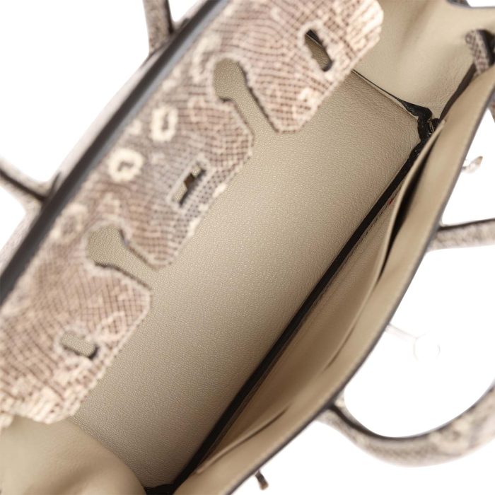 Handmade Bag HB 25 Ombre Varanus Salvator Lizard Palladium Hardware - 图片 7