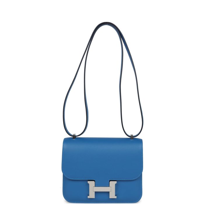 Handmade Bag HC 18 Mykonos Verso Evercolor Palladium Hardware - 图片 6