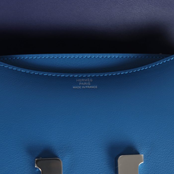 Handmade Bag HC 18 Mykonos Verso Evercolor Palladium Hardware - 图片 7