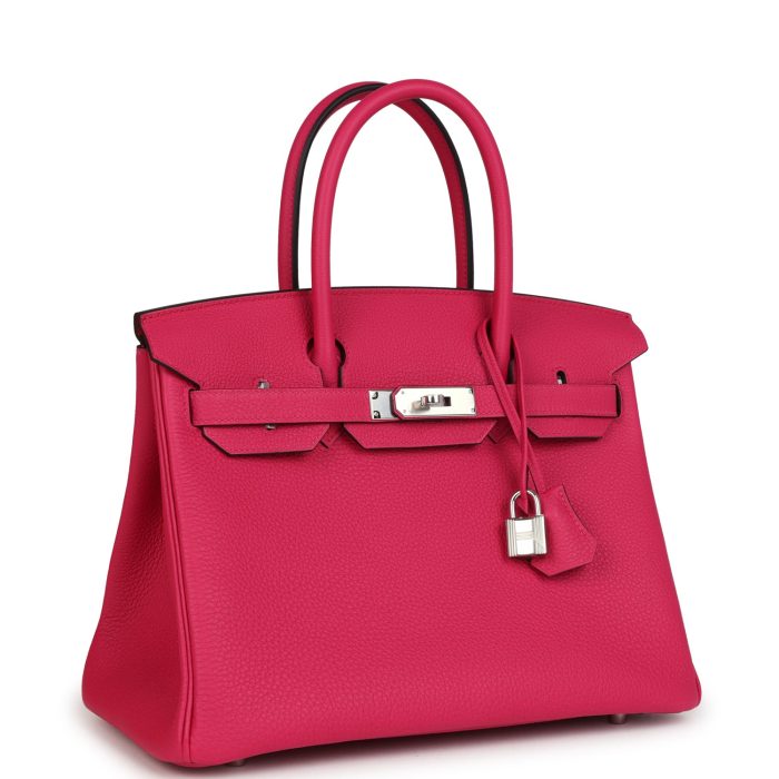 Handmade Bag HB 30 Rose Mexico Togo Palladium Hardware - 图片 2