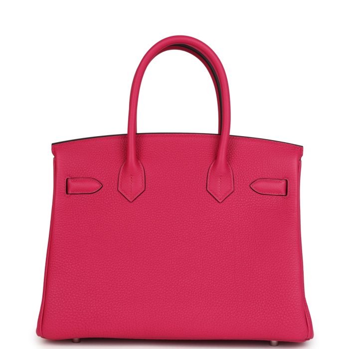 Handmade Bag HB 30 Rose Mexico Togo Palladium Hardware - 图片 4