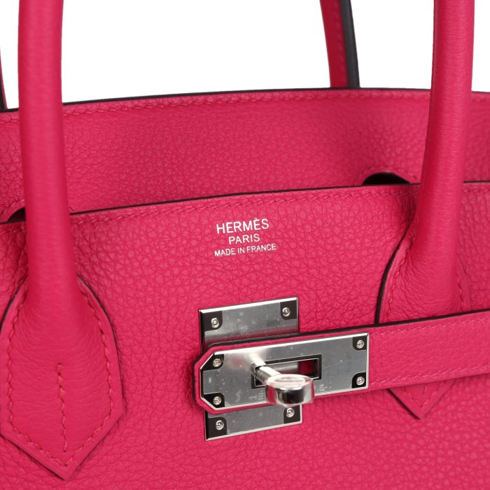 Handmade Bag HB 30 Rose Mexico Togo Palladium Hardware - 图片 6