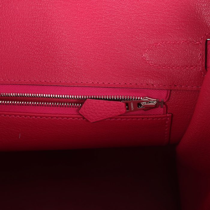 Handmade Bag HB 30 Rose Mexico Togo Palladium Hardware - 图片 8