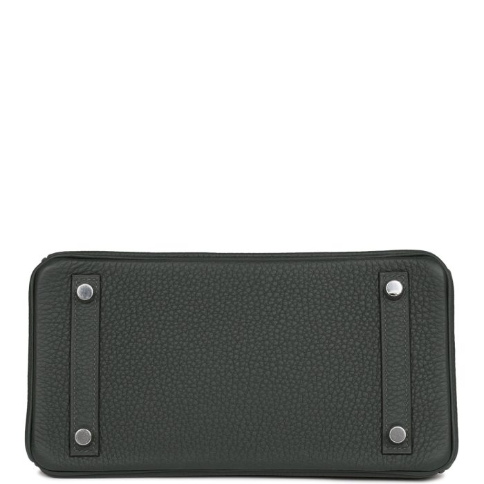 Handmade Bag HB 25 Vert Fonce Togo Palladium Hardware - 图片 5