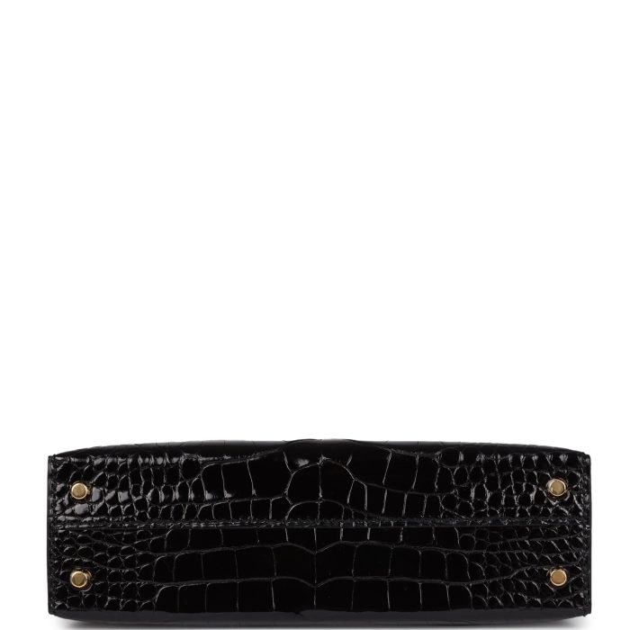 Handmade HKS 20 Black Shiny Alligator Gold Hardware - 图片 6