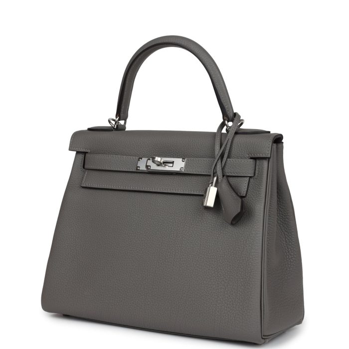 Handmade HKR 28 Gris Meyer Togo Palladium Hardware - 图片 3