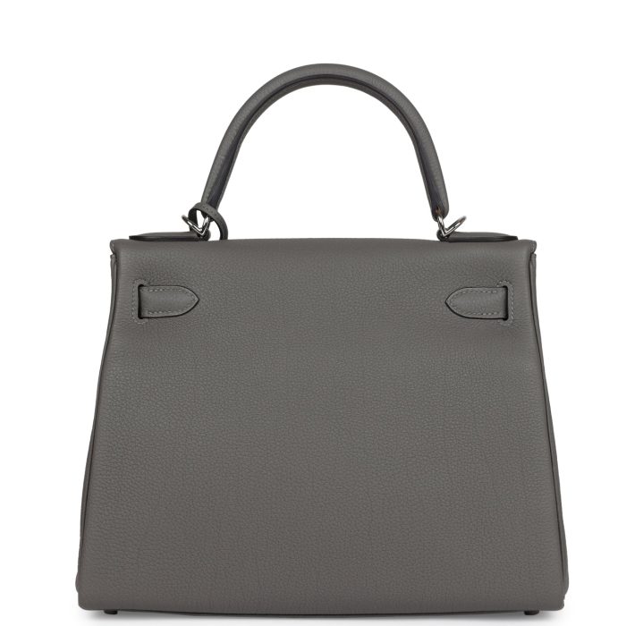 Handmade HKR 28 Gris Meyer Togo Palladium Hardware - 图片 5