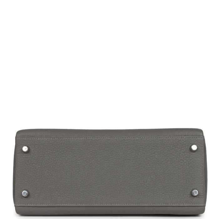 Handmade HKR 28 Gris Meyer Togo Palladium Hardware - 图片 6