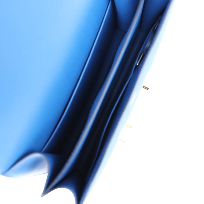 Handmade Bag HC 18 Bleu France Swift Gold Hardware - 图片 8