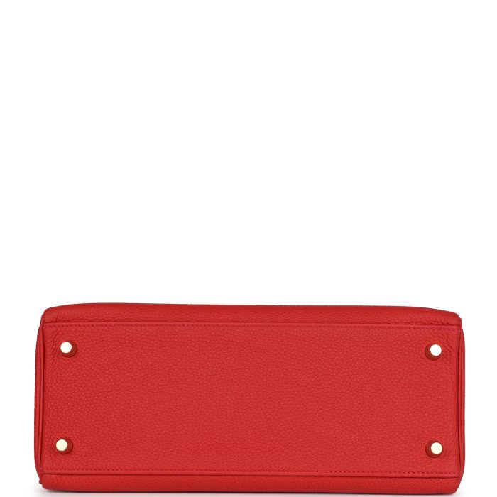 Handmade HKR 28 Geranium Togo Gold Hardware - 图片 5