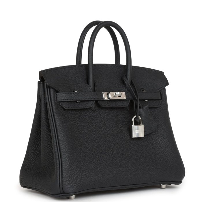 Handmade Bag HB 25 Black Togo Palladium Hardware - 图片 2