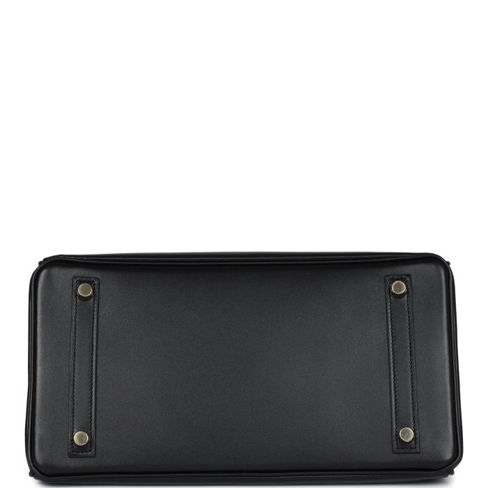 Handmade Bag HB 30 Black Tadelakt Gold Hardware - 图片 5