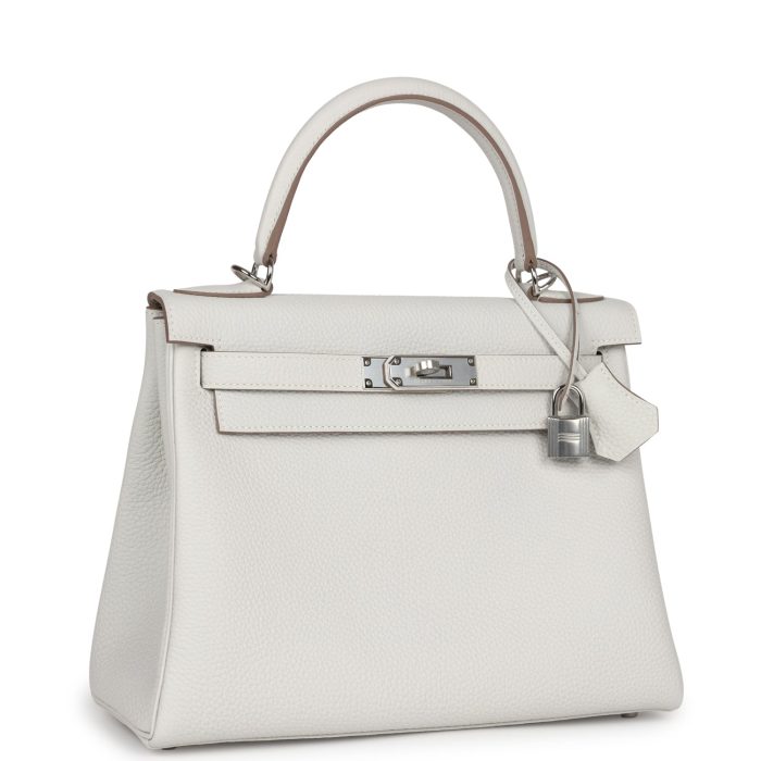 Handmade HKR 28 Gris Pale Togo Palladium Hardware - Image 2