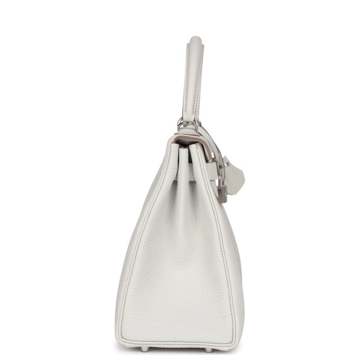 Handmade HKR 28 Gris Pale Togo Palladium Hardware - Image 4