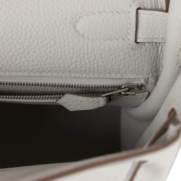 Handmade HKR 28 Gris Pale Togo Palladium Hardware - Image 9