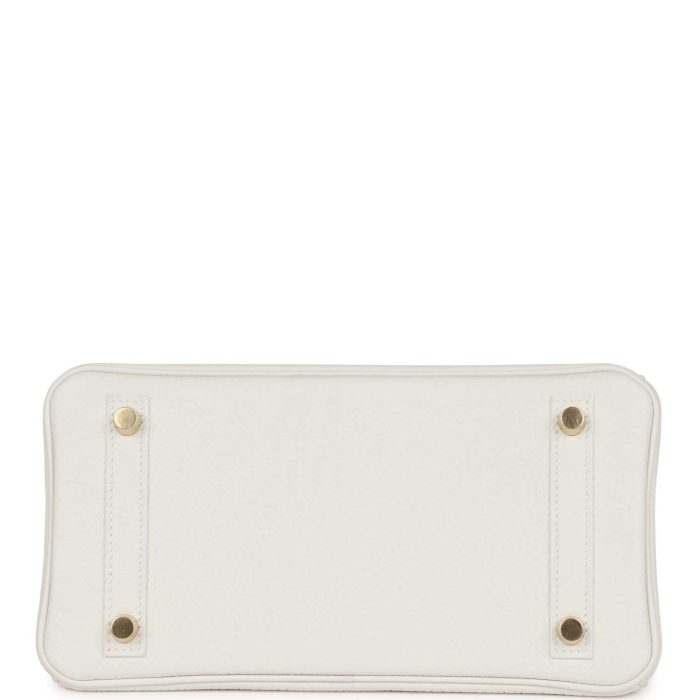 Handmade Bag HSOB(HSS) 25 White Verso Clemence Permabrass Hardware - 图片 5