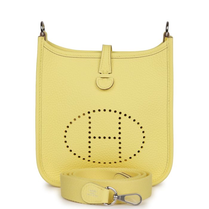 Handmade Bag HE TPM Limoncello Clemence Palladium Hardware