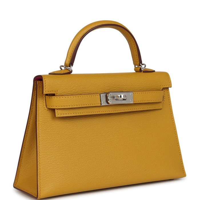 Handmade HKS 20 Jaune Ambre Verso Chèvre Mysore Palladium Hardware - 图片 2