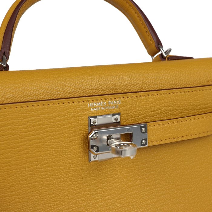 Handmade HKS 20 Jaune Ambre Verso Chèvre Mysore Palladium Hardware - 图片 6