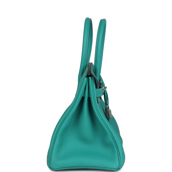 Handmade Bag HB 30 Vert Verone Togo Palladium Hardware - 图片 3
