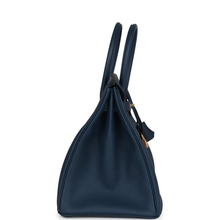Hermes Birkin 35 Bleu De Prusse Togo Gold Hardware - 图片 3