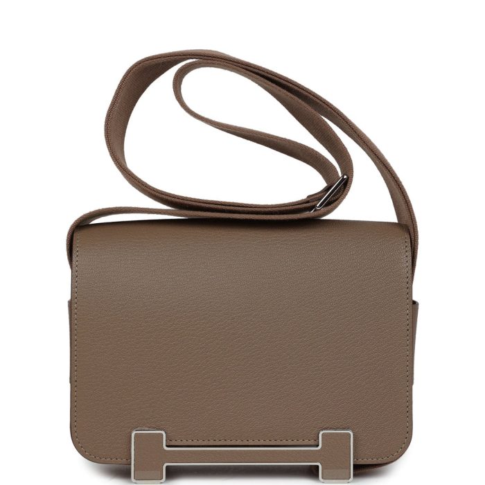 Handmade Bag HG Etoupe Chevre Palladium Hardware