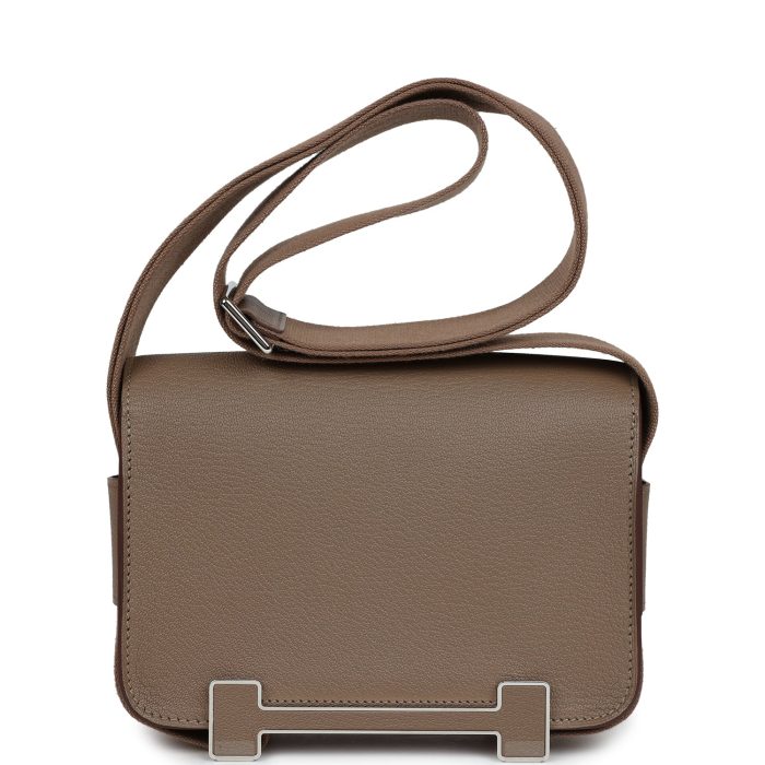 Handmade Bag HG Etoupe Chevre Palladium Hardware - 图片 4