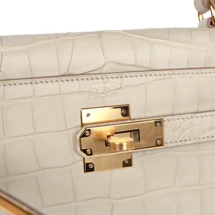 Handmade HKR 28 Beton Matte Alligator Gold Hardware：圖片 6