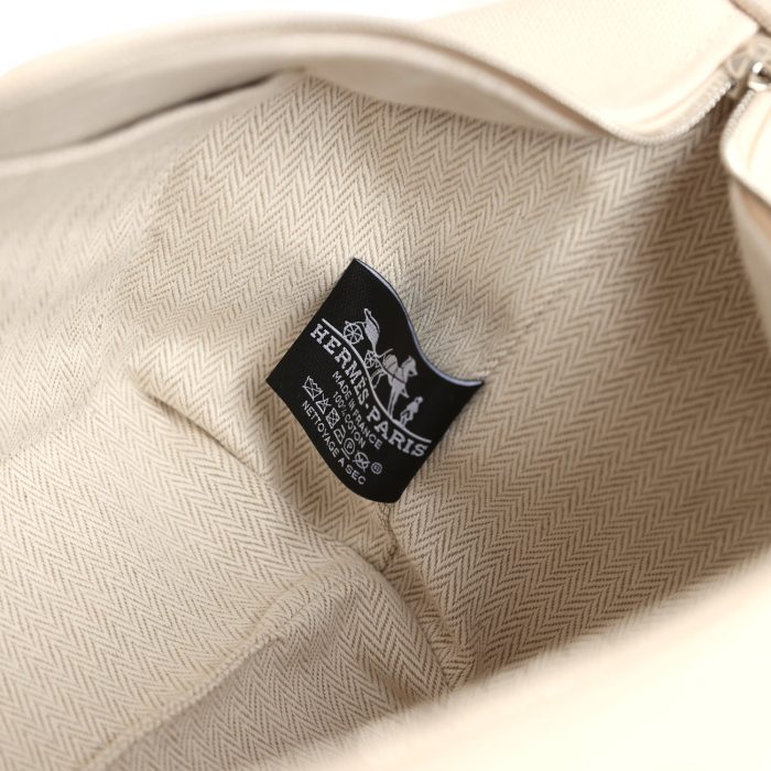 Handmade Bag HBAB PM Neutral Toile Canvas Palladium Hardware - 图片 8