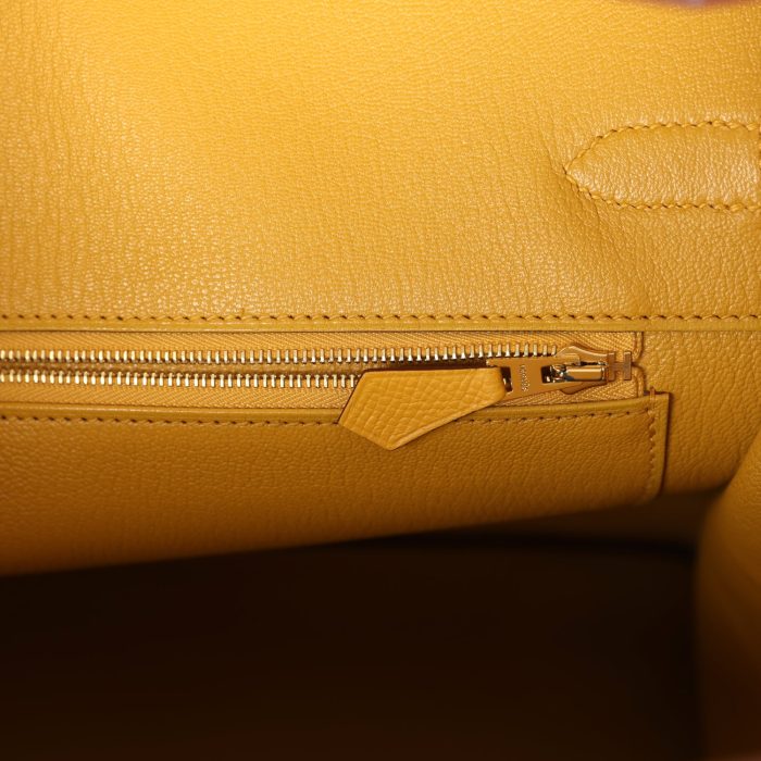 Handmade Bag HB 35 Jaune Ambre Epsom Gold Hardware - 图片 8