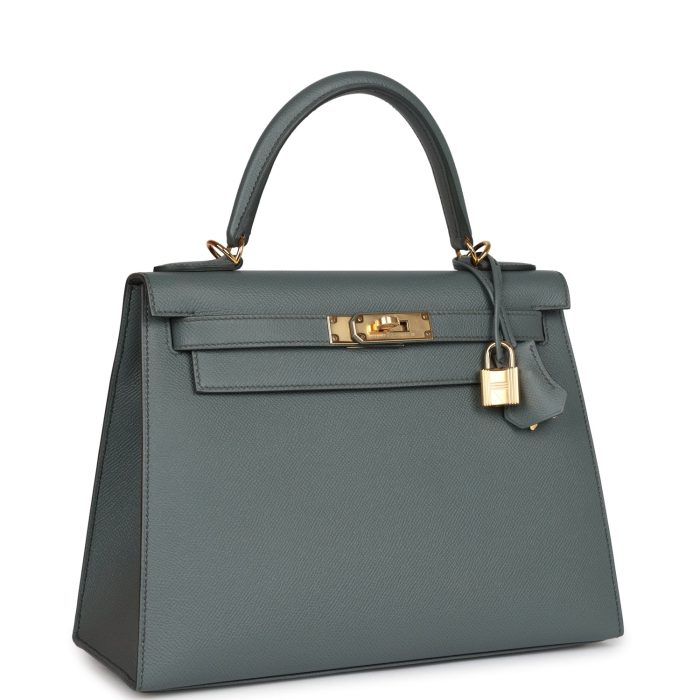 Handmade HKS 28 Vert Amande Epsom Gold Hardware - 图片 2
