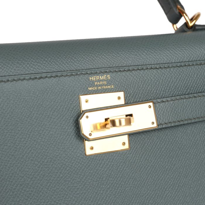 Handmade HKS 28 Vert Amande Epsom Gold Hardware - 图片 7