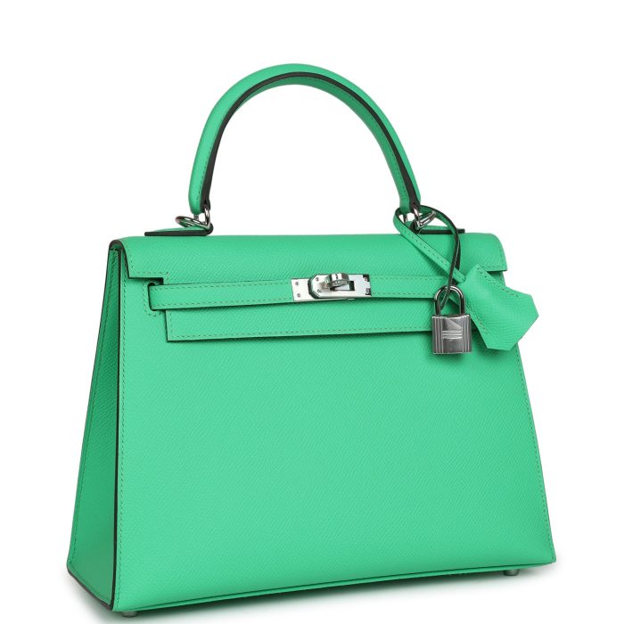 Handmade HKS 25 Vert Comics Epsom Palladium Hardware - 图片 2
