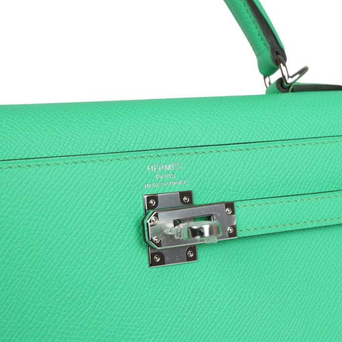 Handmade HKS 25 Vert Comics Epsom Palladium Hardware - 图片 7