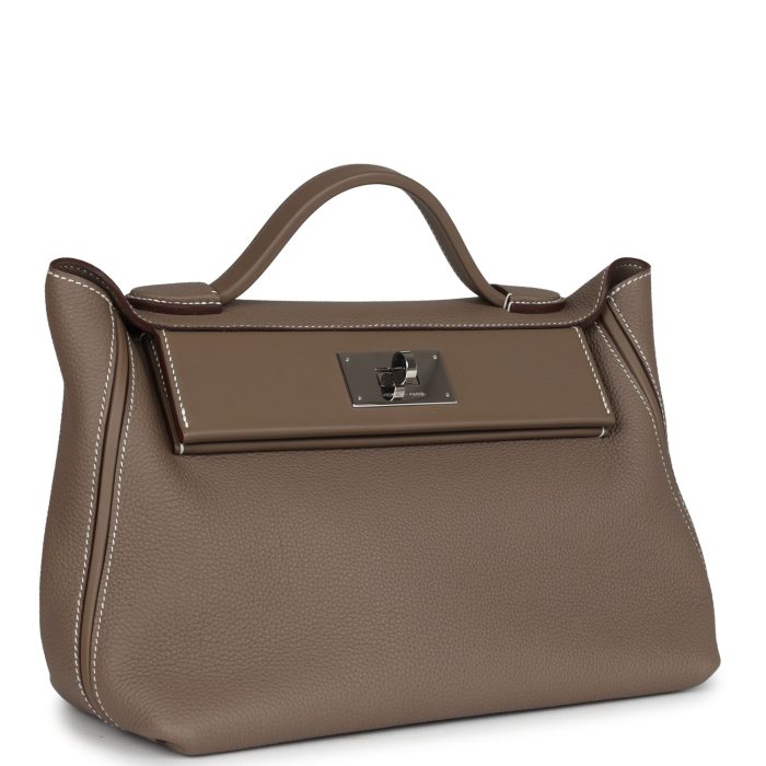 Handmade Bag 29 Etoupe Maurice and Swift Palladium Hardware - 图片 2