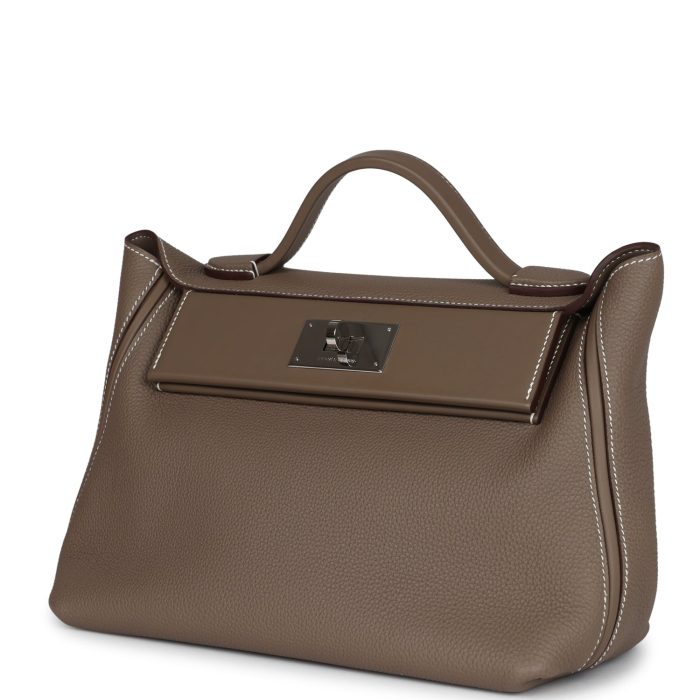 Handmade Bag 29 Etoupe Maurice and Swift Palladium Hardware - 图片 3