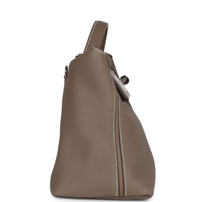 Handmade Bag 29 Etoupe Maurice and Swift Palladium Hardware - 图片 4