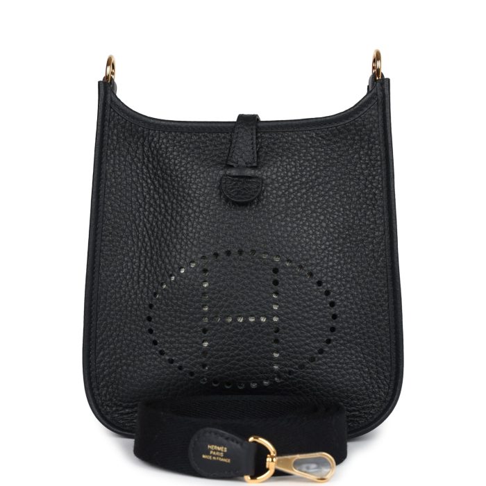 Handmade Bag HE TPM Black Clemence Gold Hardware
