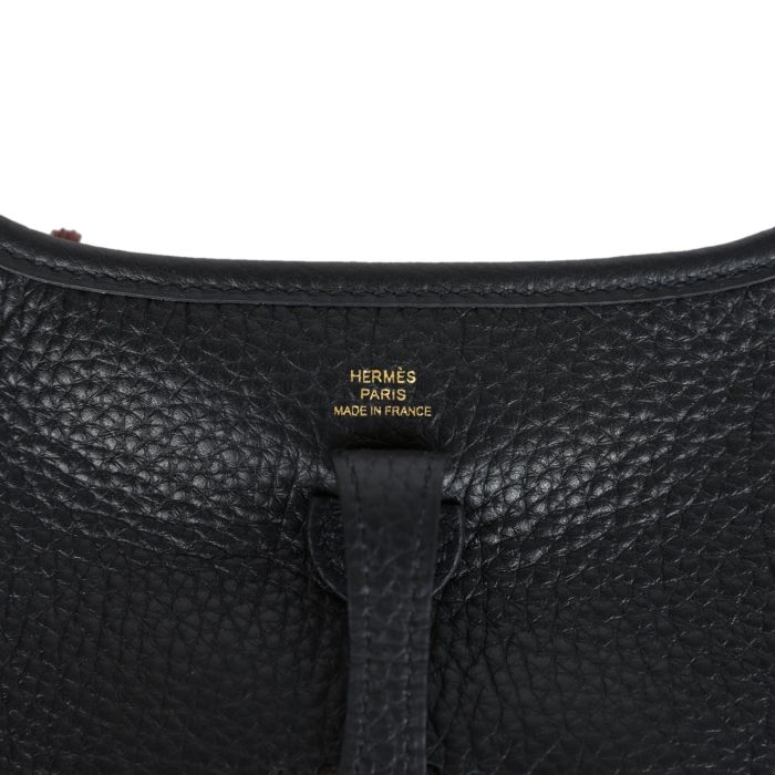 Handmade Bag HE TPM Black Clemence Gold Hardware - 图片 7