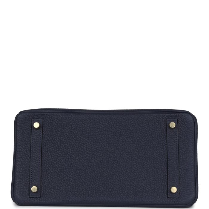 Handmade Bag HB 30 Bleu Nuit Togo Gold Hardware - 图片 13